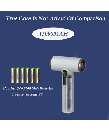 N/A Cordless Hair Dryer Rechargeable USB Cordless Hair Drye 3-Level Wind Speed Adjustable with Digital Screen Battery Powered Hair Dryer for Women Men Kids Outdoor Camping White - Buy Online on GoSupps.com