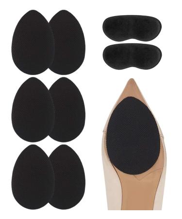 Dr. Foot Self-Adhesive Non-Skid Shoe Pads Anti Slip Shoe Grips for High Heels, Anti-Shedding Non-Slip Rubber Sole Protectors (3 Pairs) 3 Pair (Pack of 1) - Buy Online on GoSupps.com