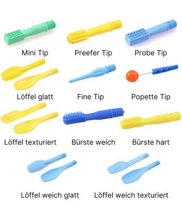 ARK Z-Vibe Pro Set: Vibrator with 11 Attachments for Oral Stimulation & Sensory Therapy - Dark Blue - Buy Online on GoSupps.com