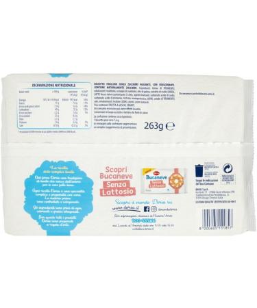  Italian Gourmet E.R. Doria Bucaneve Senza Zuccheri Aggiunti No Added Sugar Shortcrust Dough Cookies with Fresh Milk 263g Pack Each Pack Contains 6 Individual Servings + 400g Box - Buy Online on GoSupps.com