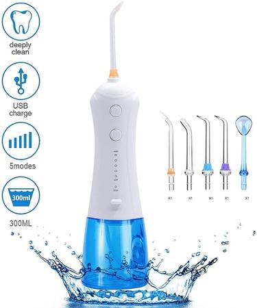 Portable Cordless Water Flosser - USB Rechargeable Oral Irrigator for Travel Braces & Kids | Best Dental Flosser for Family - Buy Online on GoSupps.com