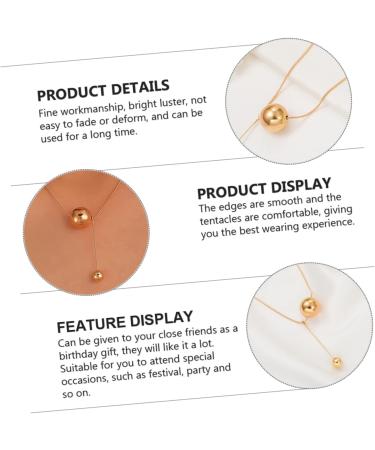 Anneome Ball Clavicle Chain Necklace Decor Locket Girl Neck Pendant Neck Jewelry Miss Alloy Accessories - Buy Online on GoSupps.com