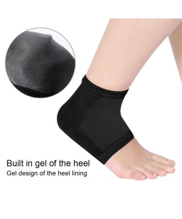 Toothless Moisturizing Heel Sleeves | Comfortable Foot Care Socks | Black for Foot Fatigue Relief - Buy Online on GoSupps.com