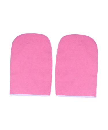 FRCOLOR 1 Pair Gloves Hand Spa Cover Bath Glove Insulation Boots Pink