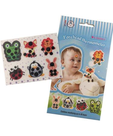 Tianbi 6-Piece Baby Forehead Thermometer Strips - Cartoon Fever Stickers for Infants - Accurate Body Temperature Test - Buy Online on GoSupps.com