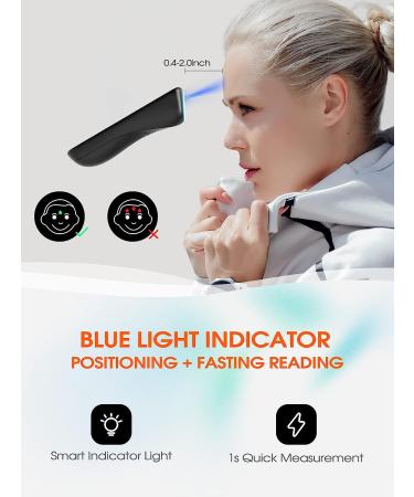 Danz No-Touch Forehead Thermometer | 3-Color LCD Screen, Fast 1-Second Reading, Fever Alarm | Infrared Digital Thermometer for Adults | Ideal for Home, Office, Hospital - Buy Online on GoSupps.com