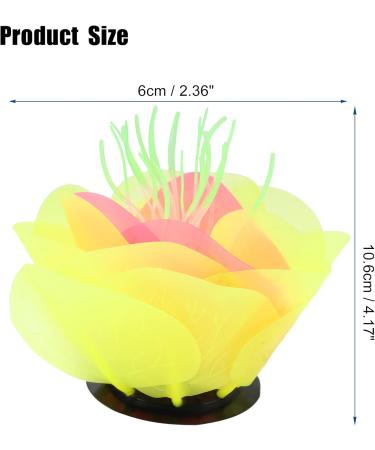Buy VOCOSTE Aquarium Simulation Coral - Vibrant Yellow Silicone Water Flower for Stunning Aquascapes | Free Worldwide Shipping - Buy Online on GoSupps.com