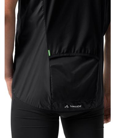 Vaude Matera Air Vest - Ultra-Light Windproof & Water-Repellent Cycling Vest for Men | Reflective Black Racing Bike Gear - Buy Online on GoSupps.com