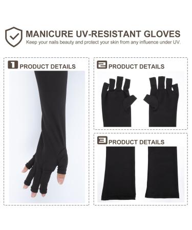 FOMIYES UV Gloves - 2 Pairs Nail Protection Gloves for Manicure | Shield Hands from UV Damage - International Shipping Available - Buy Online on GoSupps.com
