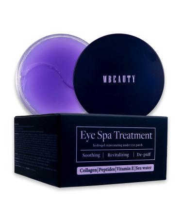W BEAUTY 30 Pairs of Collagen Under Eye Patches Eye Spa Hydro Gel Masks Patches for Puffy Eyes, Pads for Under Eye Bags, Moisturizing and Hydrating. Tweezers included.