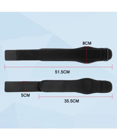 Elbow Brace Support Strap - Forearm Compression Sleeve for Tennis Elbow Relief - Fit Wrap Band for Weightlifting - Unisex 51.5cm Black - Buy Online on GoSupps.com