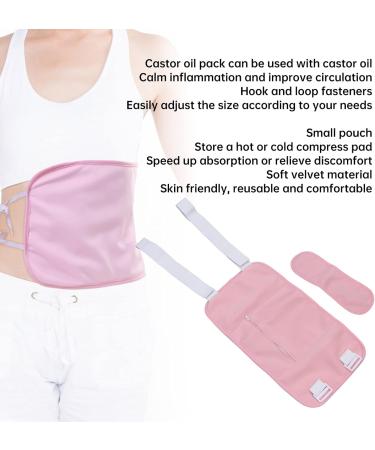 Organic Castor Oil Pack Set for Waist & Thyroid - Reusable & Heat-Free - Detox Liver & Neck - 2 Pack - Buy Online on GoSupps.com