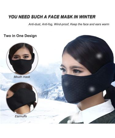 Kivivetai Half Face Mask - Winter Warmer Ski Mask with Hearing Protection for Motorcycles Cycling Snowboarding & Outdoor Activities - Buy Online on GoSupps.com