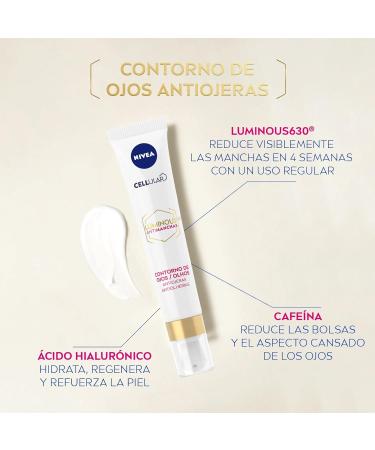 Nivea Luminous C.ojos 15ml - Brightening Eye Cream for All Skin Types | International Shipping Available - Buy Online on GoSupps.com