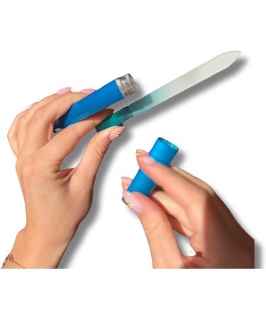Glass Fingernail File for Natural Nails File in Any Direction Expertly Shapes Nails Enjoy a Professional Smooth Finish - Premium Czech Glass - Buy Online on GoSupps.com