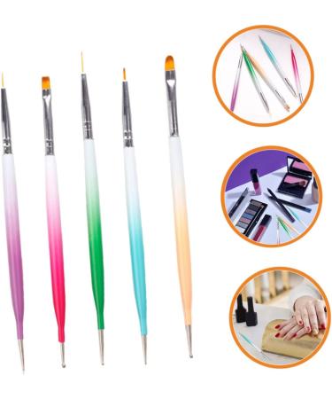 Healeved 2 Sets Nail Pen Brush Nail Art Diy Tool Manicure Pen Portable Nail Dotting Pen Nail Dotting Pens Nail Gel Pens Polymer Clay Charms for Nails Nail Tools Painting Pen Nylon Carved - Buy Online on GoSupps.com