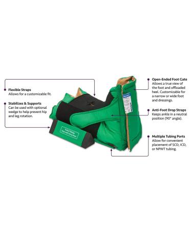 EHOB TruVue Extra Large Heel Protector Wedge Boot - Calf Sizing 18.5-25.5 (46-64cm) - Buy Online on GoSupps.com