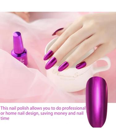 Nail polish quick-drying nail polish peeling nail polish and uncured natural water-based nail polish are suitable for home manicure (Purple) - Buy Online on GoSupps.com
