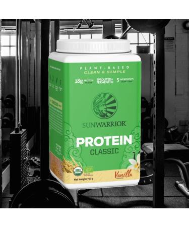Sunwarrior - Classic Protein Raw Wholegrain Brown Rice Vanilla 750 g - Buy Online on GoSupps.com