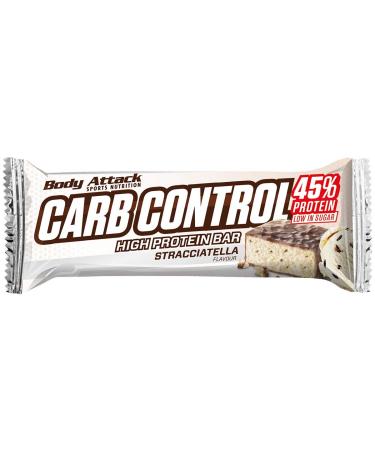 Body Attack Carb Control Protein Bar Stracciatella 1 pack (10x 100g) Stracciatella 10 pieces (1 pack)