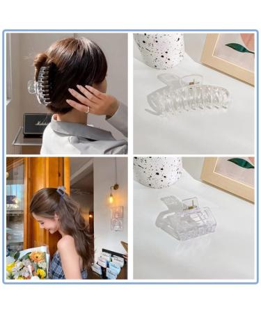 CHAOBANG 4 pcs Transparent Hair Clips - Strong Hold Interlocking Clips for Thick/Fine/Thin Hair - Women's Large and Small Hair Clips - Buy Online on GoSupps.com