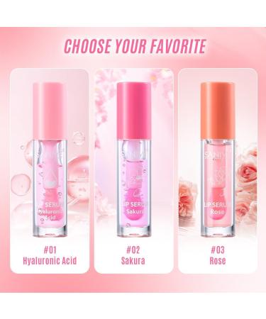 3 Pack Tinted Lip Gloss - Moisturizing Serum - Long Lasting - Shiny Finish - Nourishing Non-Greasy Texture - Color Changing Transparent Lip Oil - Buy Online on GoSupps.com