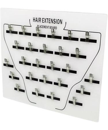 Extension Holder Sturdy Acrylic Hair Styling Board Hair Extension Holder Hair Extension Board Hair Extension Holder Acrylic Board With Clip For Hairpieces Wig Sectioning Display Grafting Plate Ha body white - Buy Online on GoSupps.com