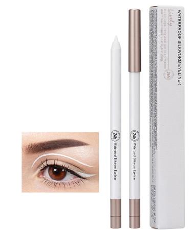 White Eyeliner Pencils Eyeliner Pencil | Quick-Drying Eyeliner Pencil | Professional White Eyeliner Pencil Brightening Eyeliner Pen for Women - Buy Online on GoSupps.com