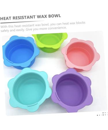 Buy Minkissy 5 Set Melting Wax Shell Masking Bowl - Silicone Heating Bowl for Hair Removal Masks | 14.5x10cm | International Shipping - Buy Online on GoSupps.com