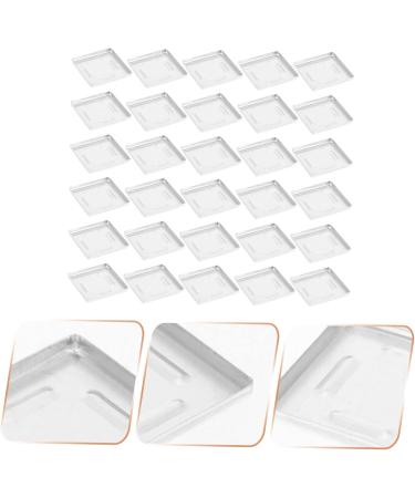 WOONEKY 30pcs Aluminum Eye Shadow Box Eyeshadow Lipstick Storage Case Empty Makeup Case Facial Powder Silver - Buy Online on GoSupps.com