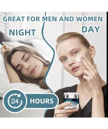 Best Face Moisturizer with Retinol & Hyaluronic Acid | Anti-Aging Collagen Cream for Women & Men | Day & Night Anti-Wrinkle Cream - 1.7 Fl Oz - Buy Online on GoSupps.com