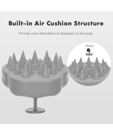 FREATECCH CHAUT Massage Brush - Wet & Dry Shampoo Hair Brush for Scalp Peeling Dandruff Relief and Hair Growth Silicone Ridge Care for Healthy Roots - Buy Online on GoSupps.com