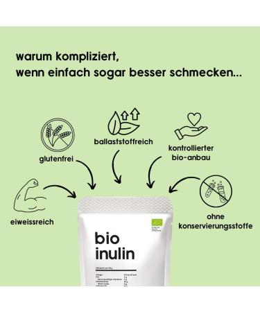 Inulin Pulver Bio 200g | Organic Agave Filler | Water-Soluble | Perfect for Drinks Cooking & Baking - Buy Online on GoSupps.com