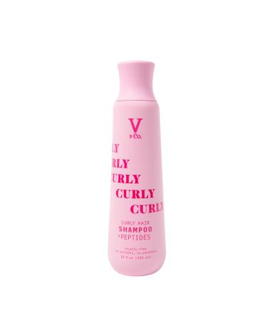 V&Co. Beauty Curly Hair Shampoo with Peptide Technology 12 oz Curl Enhancing