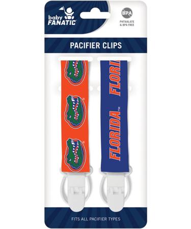 BabyFanatic NCAA Florida Gators Pacifier Clip 2-Pack | Officially Licensed Unisex Baby Apparel - Buy Online on GoSupps.com