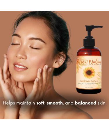 Best of Nature 100% Pure Sunflower Massage Oil Lightweight Deep Moisturizing Unscented Oil for Skin Body & Massage Nourishing Hydration for Hair & Face Half Gallon (64 fl oz) 64 Fl Oz (Pack of 1) - Buy Online on GoSupps.com