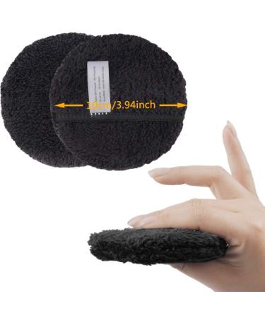 Kinhwa Reusable Makeup Remover Pads - Super Soft Washable Microfiber Facial Cleaning Pads with Laundry Bag (6 Pieces Black) | Eco-Friendly & International Shipping - Buy Online on GoSupps.com