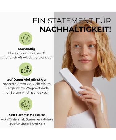 Reusable Eye Pads & 5ml Eye Serum - Anti-Aging Reduces Tear Bags & Wrinkles - Made in Germany - Award-Winning Medical Silicone - Original Since 2021 - Buy Online on GoSupps.com