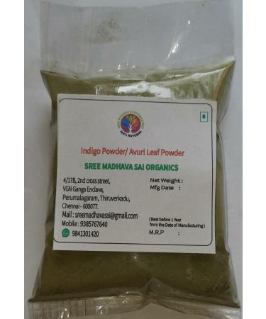 ORGANIZE Sree Madhava Sai Organics Natural Avuri PowderIndigo Powder 100 Grams