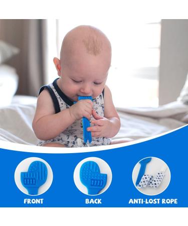 Baby Teething Toys for Boys 0-18 Months | BPA-Free Silicone Teethers with Anti-Lost Rope | Hammer and Wrench Shape Chew Toys - Buy Online on GoSupps.com