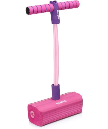 New Bounce Foam Pogo Stick Jumper for Kids - Safe Bouncy Toy for Toddlers|Fun Foam Hopper for Children|Squeaks with Each Hop|Great Gift (Pink) - Buy Online on GoSupps.com