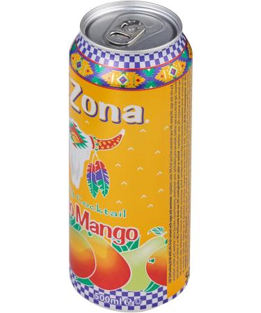 AriZona - Cowboy Cocktail Mucho Mango - Cocktail de Fruits 100% Plaisir - 6 Canettes de 500 ml Arizona Mangue - Buy Online on GoSupps.com