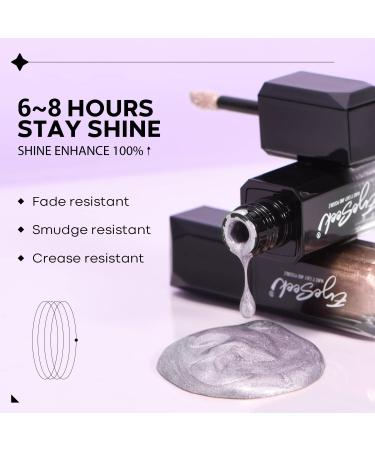 6PCS EYESEEK Metallic Liquid Glitter Eyeshadow Set - Cream Gel Shimmer Eye Makeup Kit in Metallic Brown - Buy Online on GoSupps.com