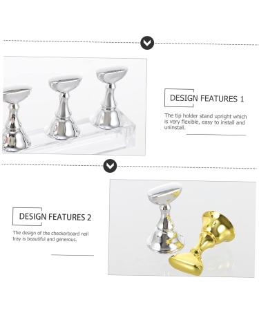 Mobestech Manicure Nail Stand 2 Sets Nail Holder Nail Stand Nail Tip Practice Holder Nail Art Practice Stands s Crystal Display Stand Nail Art Display Rack Acrylic Nail Supplies Manicure 1 - Buy Online on GoSupps.com
