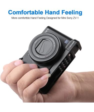 TOSICAM ZV1 Camera Base Mount Bracket - Compact Cold Shoe Mount for Sony ZV1, Vertical Video Support for YouTube Vlogs - Buy Online on GoSupps.com