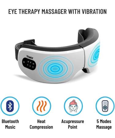 Shop TRAKK Bluetooth Wireless Eye Massager with Heat - International Shipping Available - Buy Online on GoSupps.com