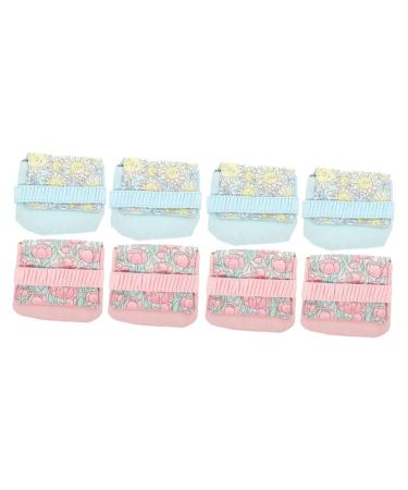 Minkissy 8 pieces of antenna towel Storage pocket lipstick wearing pocket lipstick storage bag menstrual pad bag decorative period pocket tampon pocket portable 14.00x12.00cmx2pcs