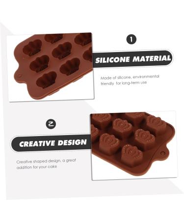 ABOOFAN 2pcs Chocolate Molds Chocolate Bars Silicone Chocolate Silicone Candy DIY Baking Kids Ice Cream Playset Cookie Baking Form Fondant Baking Cake Kids Suit Child Chocolate Stick Crown 21.00X10.50X2.00CM As Shown - Buy Online on GoSupps.com
