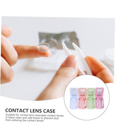 Solustre 28 STK Colored Contact Lens Container Set - Eye Case Storage with Suction Rod - Macaron Plastic Design for International Shipping - Buy Online on GoSupps.com