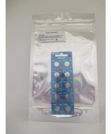 Vinnic Watch Battery 1.5V Silver Oxide 357 SR44 SR44SW 10 Pack